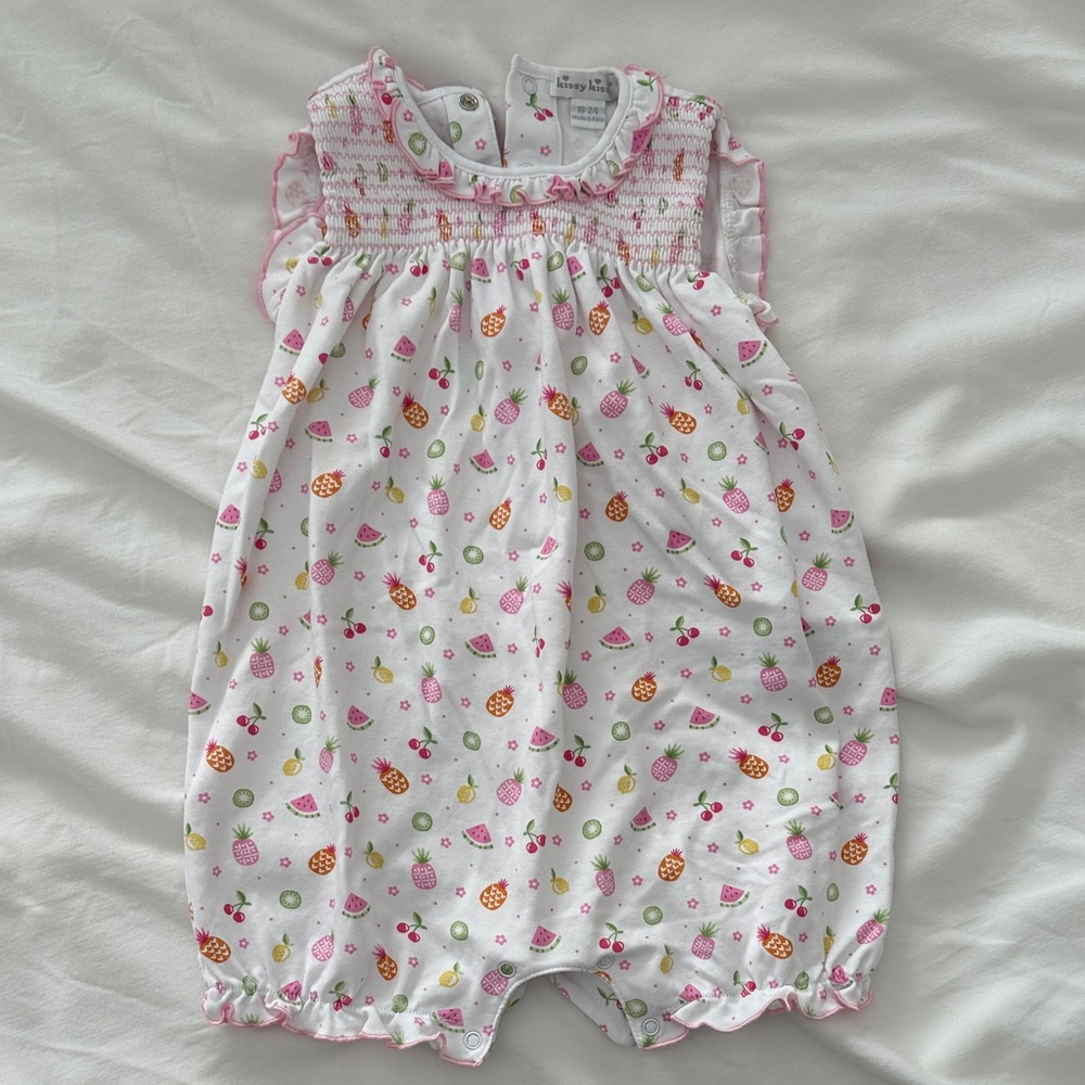 Kissy Kissy Smocked Romper